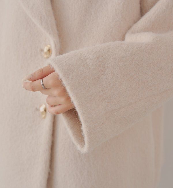 Chico 金釦シャギールーズコート ブラウン 金釦シャギールーズコート（その他アウター）｜Chico（チコ）の