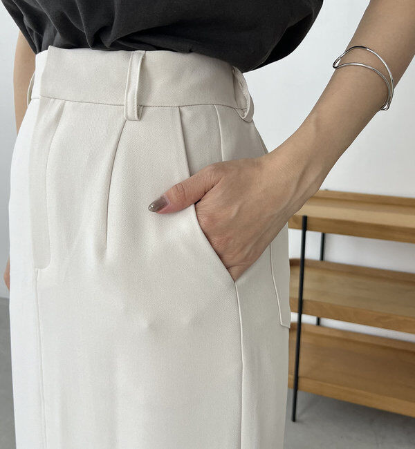  「【お気に入り累計2万超え/全骨格◎/低身長サイズ】マキシIラインスカート」|スカート|