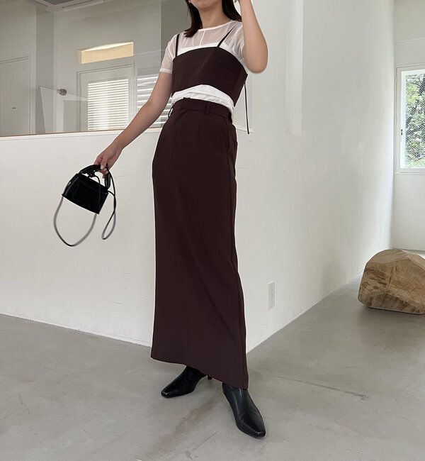  「【お気に入り累計2万超え/全骨格◎/低身長サイズ】マキシIラインスカート」|スカート|