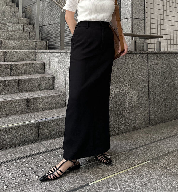  「【お気に入り累計2万超え/全骨格◎/低身長サイズ】マキシIラインスカート」|スカート|