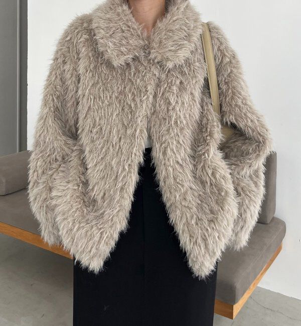  「【サイズ展開あり/軽量】MIXファースタンドカラーコート」|その他|