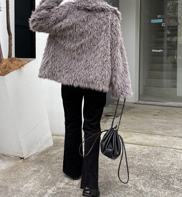  「【サイズ展開あり/軽量】MIXファースタンドカラーコート」|その他|