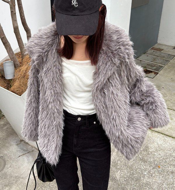  「【サイズ展開あり/軽量】MIXファースタンドカラーコート」|その他|