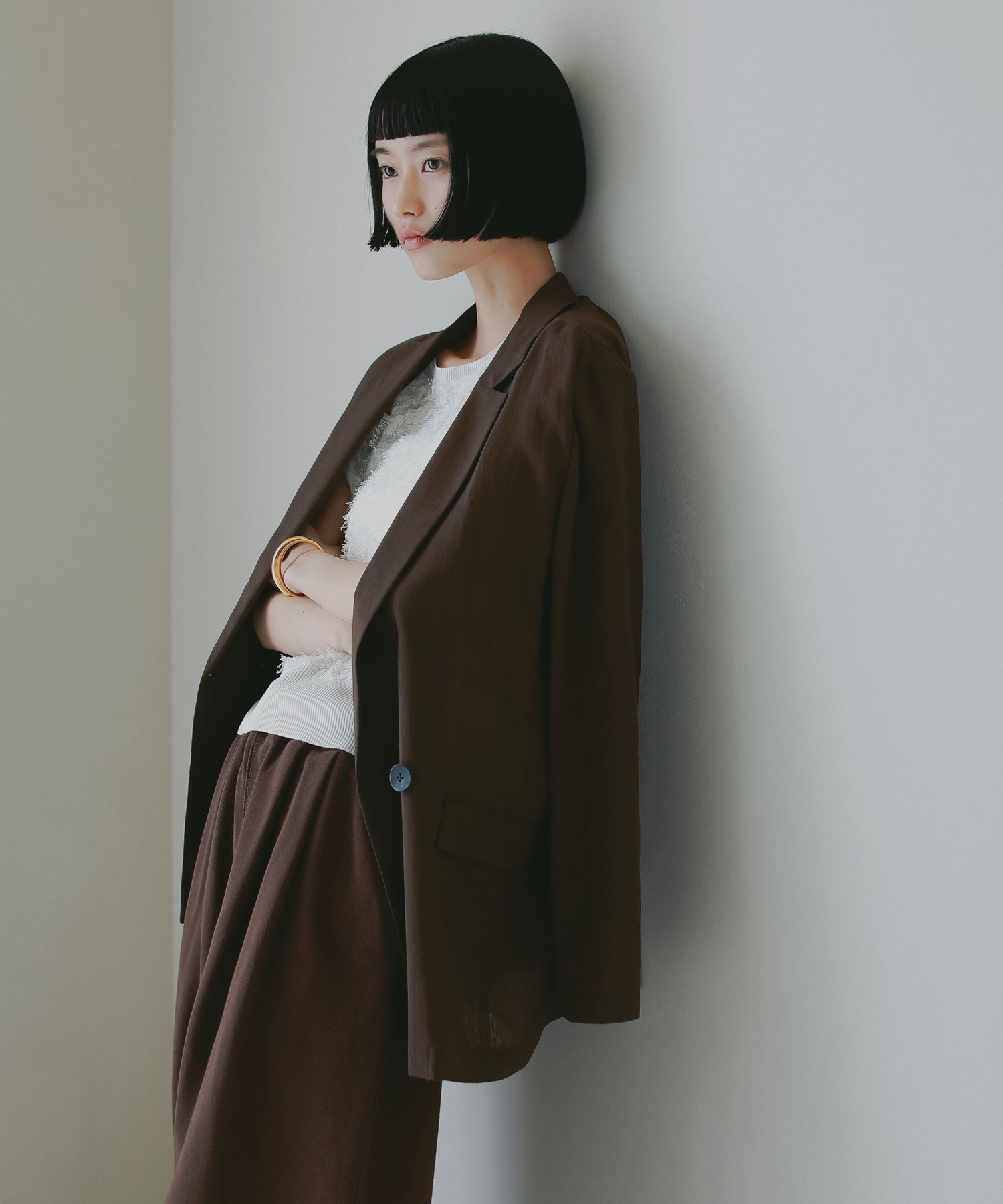 A part by 「シアーWジャケット」|その他|ストライプ２