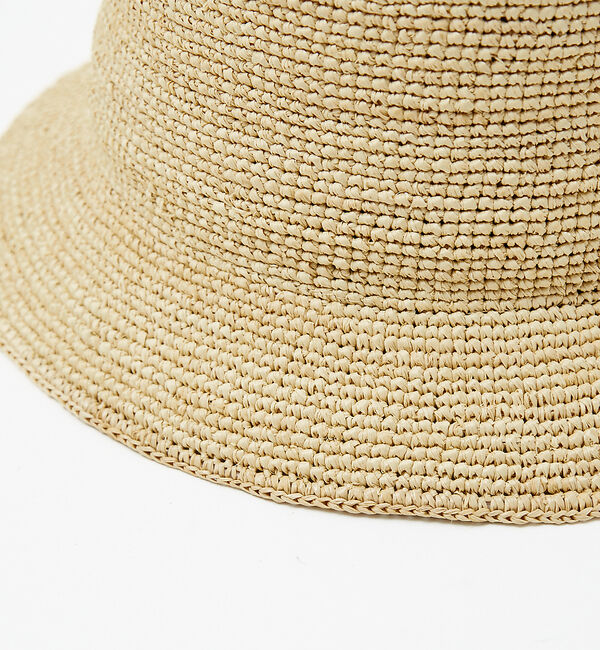 ABAHOUSE「【RUBEN/ルーベン】 RAFFIA BUCKET HAT　ラフィアバケットハ」|その他|