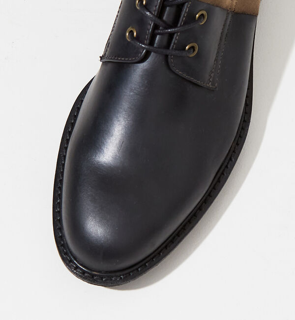 alfredoBANNISTER「【定番】ベロア切替 レースアップブーツ」|ショートブーツ|