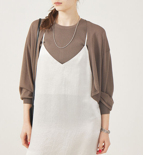 Rouge vif「ニットアンサンブルセット」|カーディガン|グレー