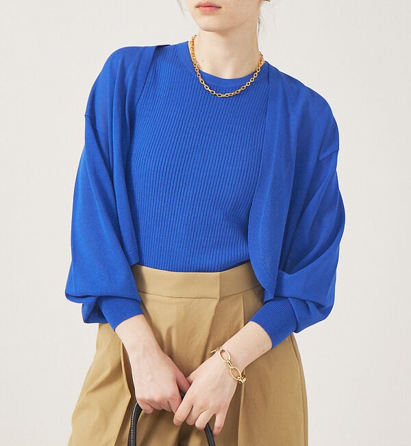 Rouge vif「ニットアンサンブルセット」|カーディガン|ブルー