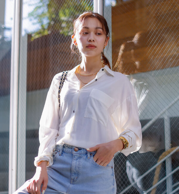 Rouge vif「レーヨンとろみシャツ」|シャツ・ブラウス|