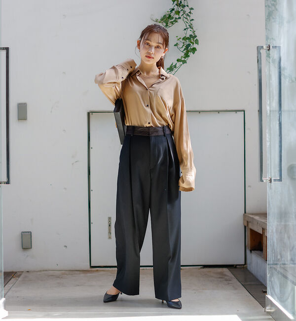 Rouge vif「レーヨンとろみシャツ」|シャツ・ブラウス|