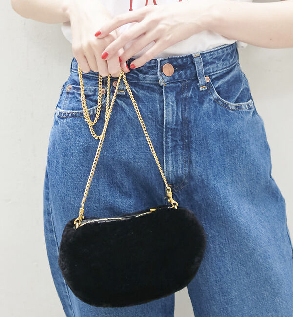 Rouge vif「【AULENTTI  by bonfanti／オウレンティ バイ ボンファンティ」|ショルダー・メッセンジャー|ブラック