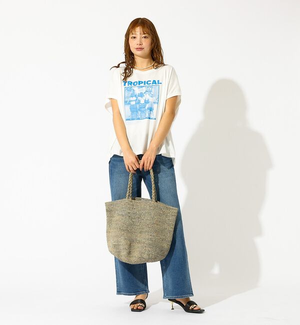 Rouge vif「【MADE IN MADA /メイドインマダ】ALICE MM BAG：ラフィア」|かごバッグ|