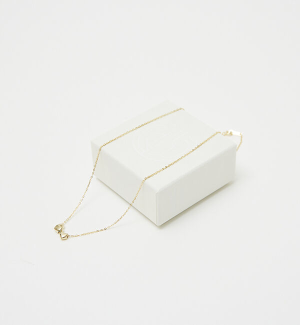 qualite「【ucalypt】ダブルハートネックレス」|ネックレス|