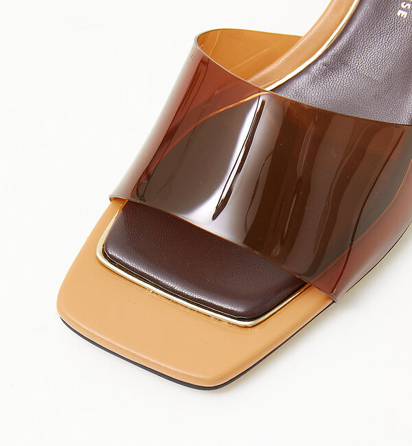 AU BANNISTER「クリアヒールミュール」|サンダル|