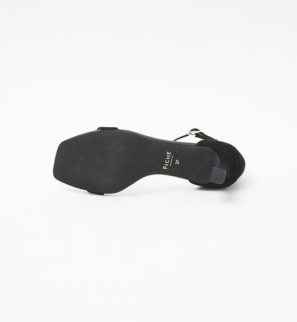 AU BANNISTER「アンクルストラップ スクエアトゥサンダル」|サンダル|