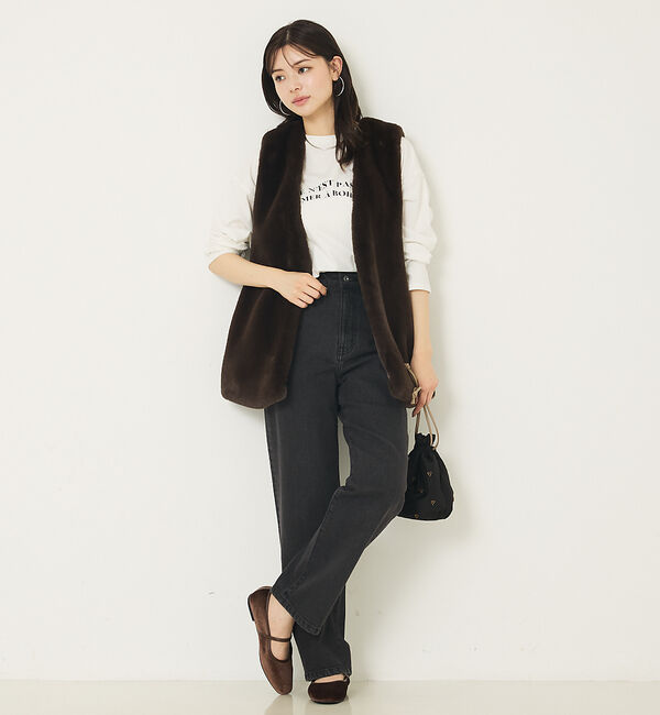 abahouse mavie「ストレッチストレートデニム」|デニム|