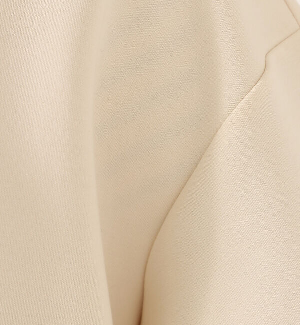 abahouse mavie「シルキーダンボールハーフコート」|ノーカラーコート|