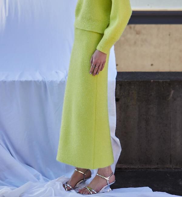 Soffitto「フィルムラメニットスカート」|スカート|