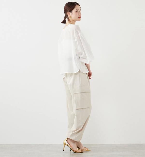 SOFFITTO「《定番》2WAYコットンシルクブラウス」|シャツ・ブラウス|