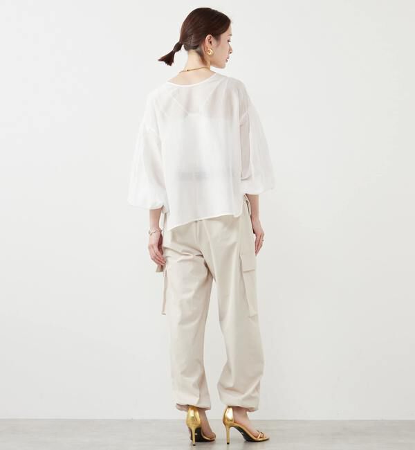 SOFFITTO「《定番》2WAYコットンシルクブラウス」|シャツ・ブラウス|