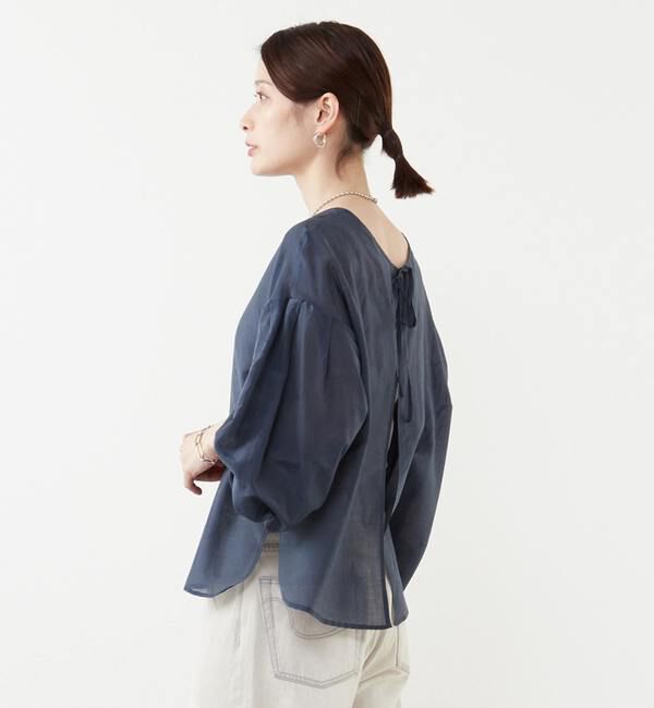 SOFFITTO「《定番》2WAYコットンシルクブラウス」|シャツ・ブラウス|