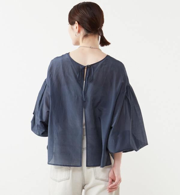 SOFFITTO「《定番》2WAYコットンシルクブラウス」|シャツ・ブラウス|