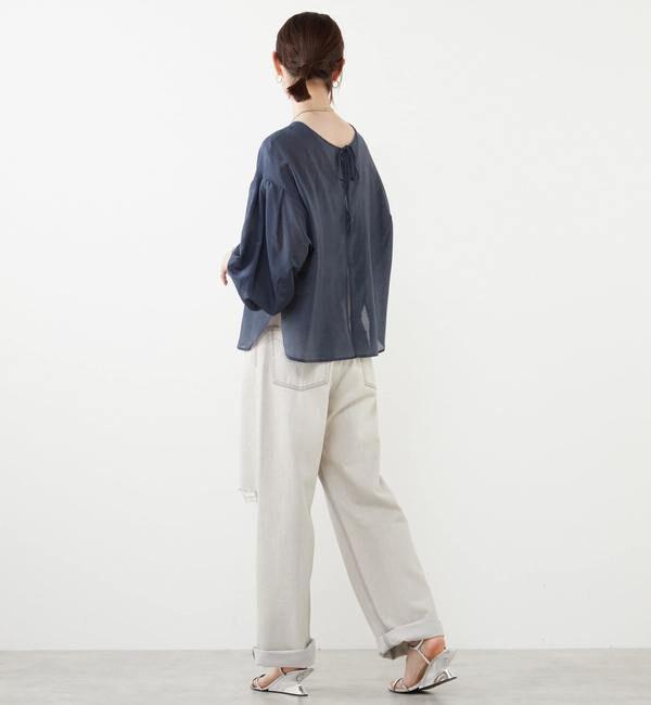 SOFFITTO「《定番》2WAYコットンシルクブラウス」|シャツ・ブラウス|