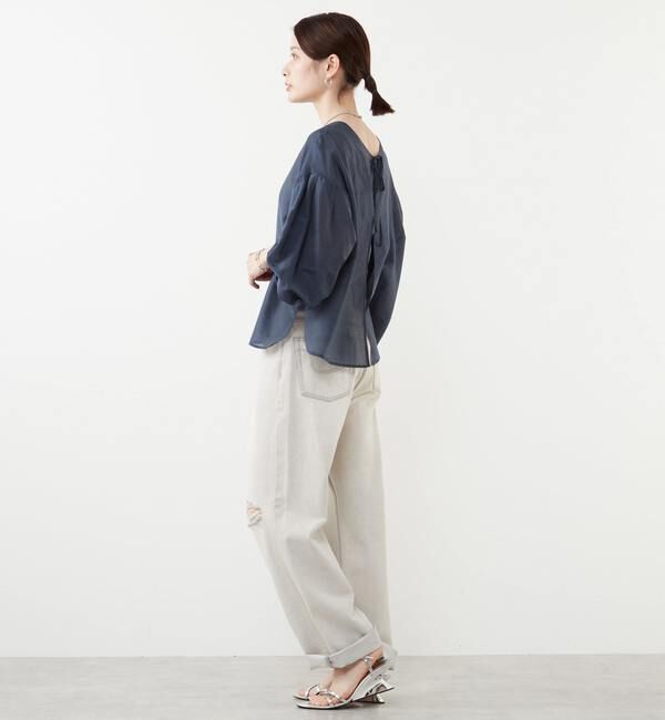 SOFFITTO「《定番》2WAYコットンシルクブラウス」|シャツ・ブラウス|