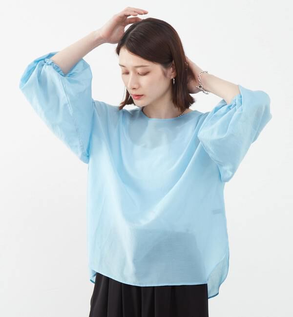 SOFFITTO「《定番》2WAYコットンシルクブラウス」|シャツ・ブラウス|