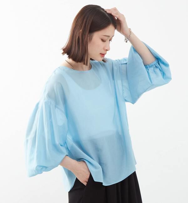 SOFFITTO「《定番》2WAYコットンシルクブラウス」|シャツ・ブラウス|