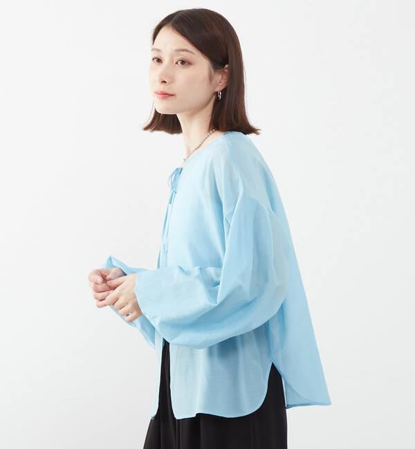 SOFFITTO「《定番》2WAYコットンシルクブラウス」|シャツ・ブラウス|