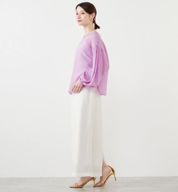 SOFFITTO「《定番》2WAYコットンシルクブラウス」|シャツ・ブラウス|