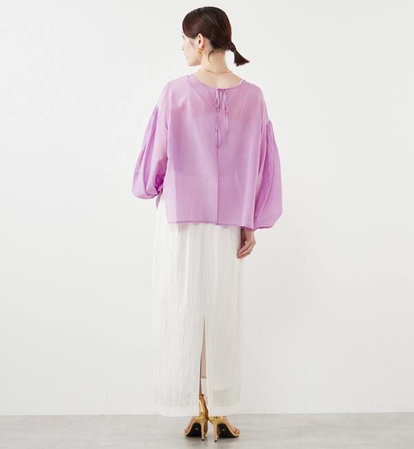 SOFFITTO「《定番》2WAYコットンシルクブラウス」|シャツ・ブラウス|