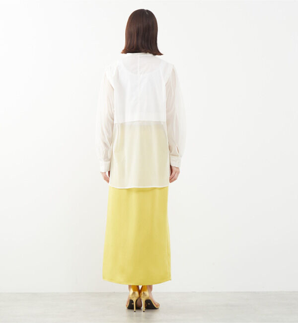 SOFFITTO「コットン&times;チュールMIXブラウス」|シャツ・ブラウス|