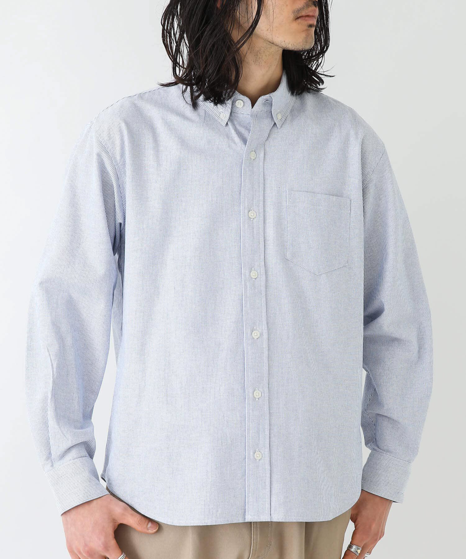 Sonny Label 「抗菌オックスボタンダウン長袖シャツ」|シャツ・ブラウス|
