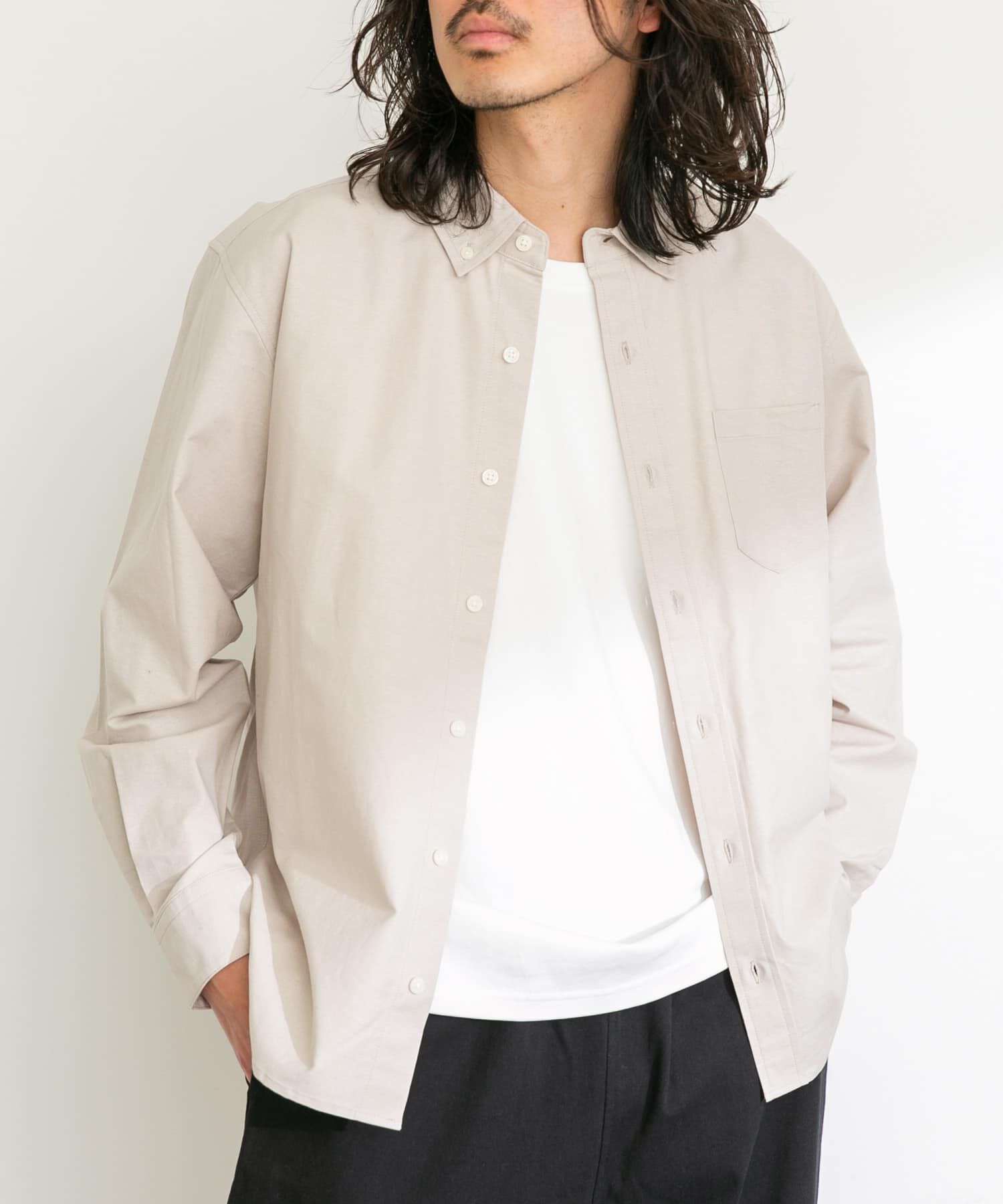 Sonny Label 「抗菌オックスボタンダウン長袖シャツ」|シャツ・ブラウス|