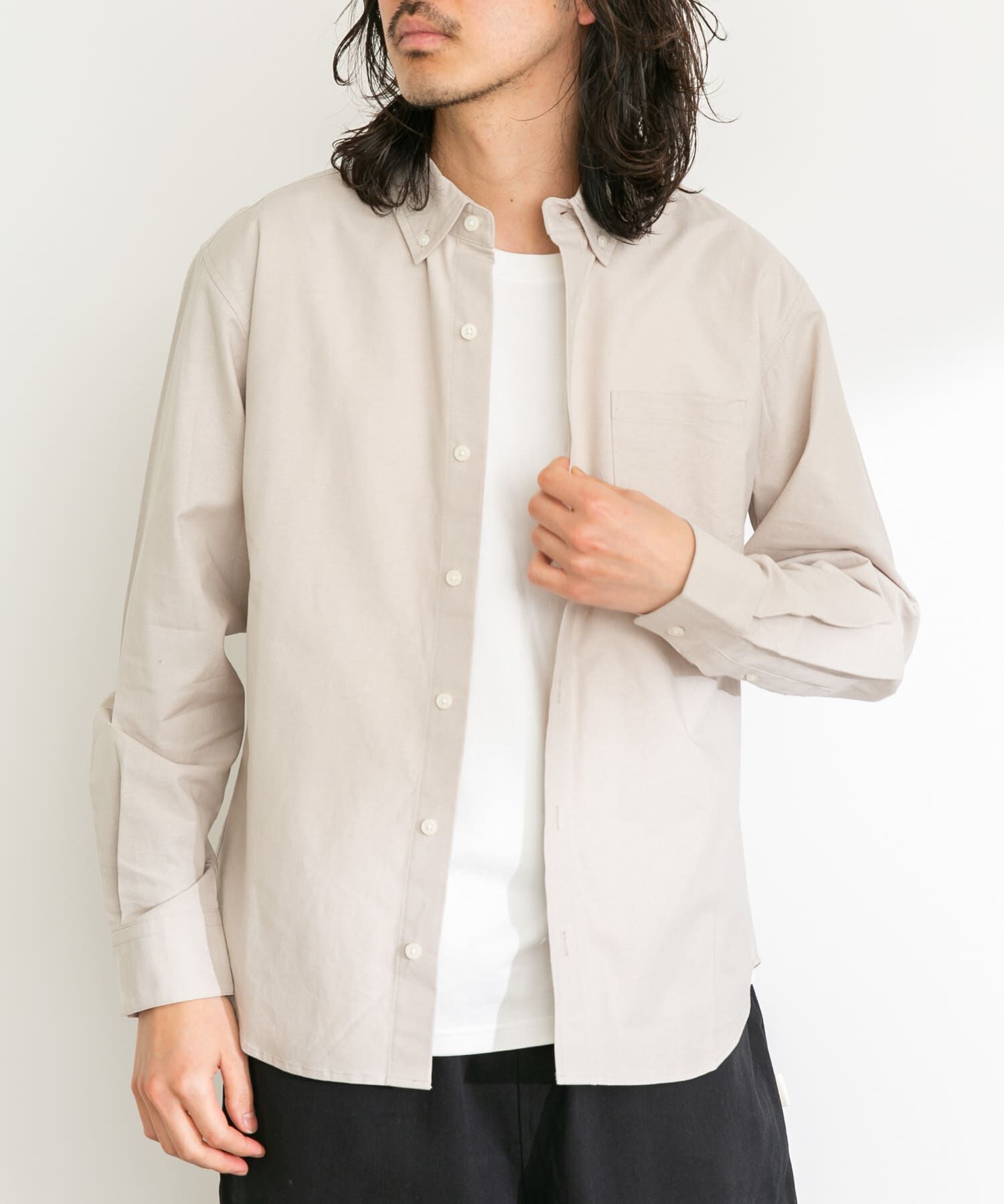 Sonny Label 「抗菌オックスボタンダウン長袖シャツ」|シャツ・ブラウス|