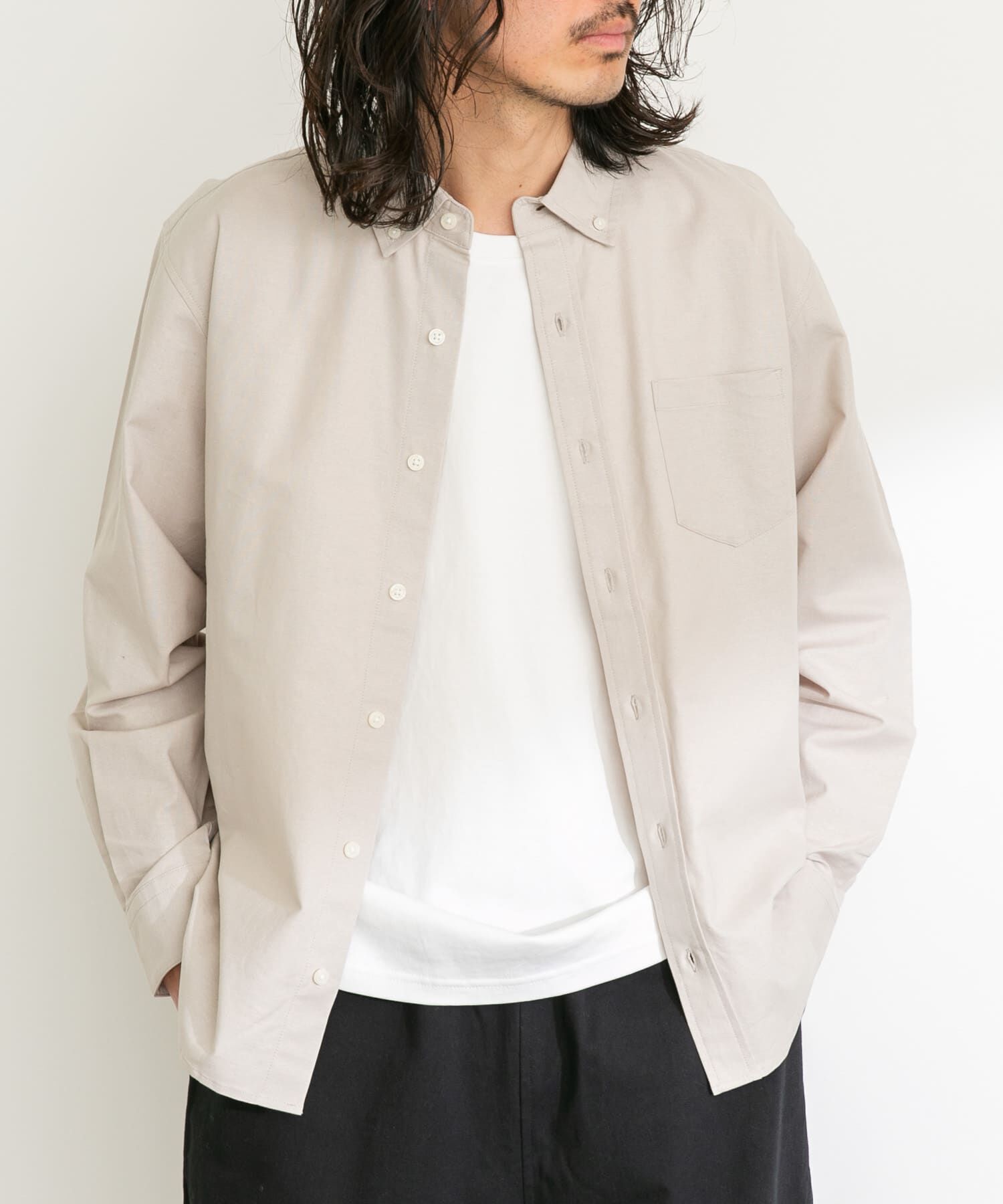 Sonny Label 「抗菌オックスボタンダウン長袖シャツ」|シャツ・ブラウス|