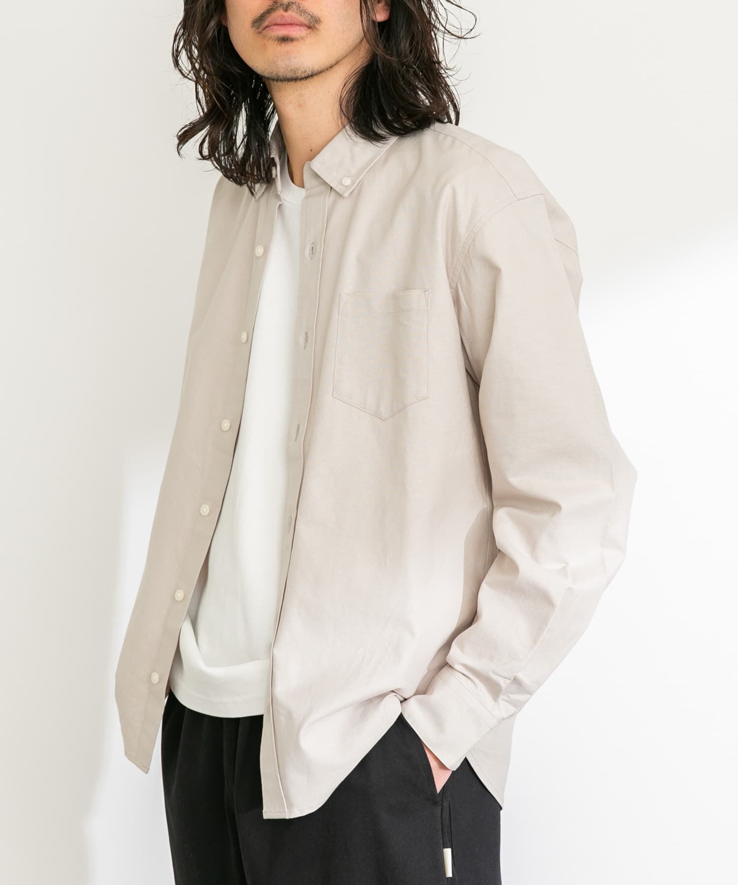 Sonny Label 「抗菌オックスボタンダウン長袖シャツ」|シャツ・ブラウス|