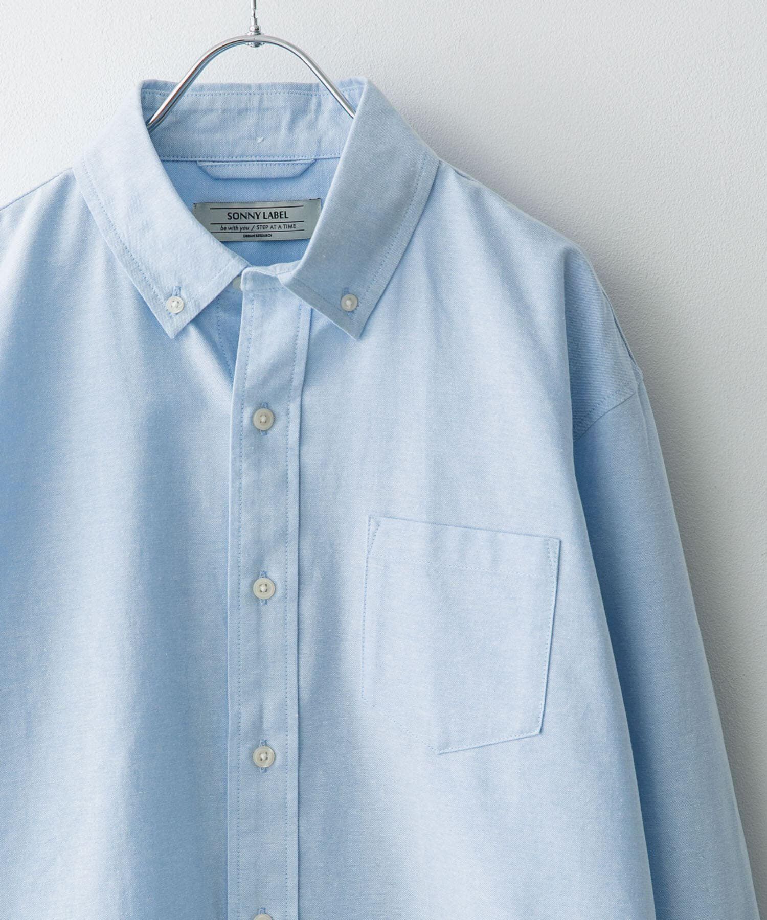 Sonny Label 「抗菌オックスボタンダウン長袖シャツ」|シャツ・ブラウス|ライトブルー