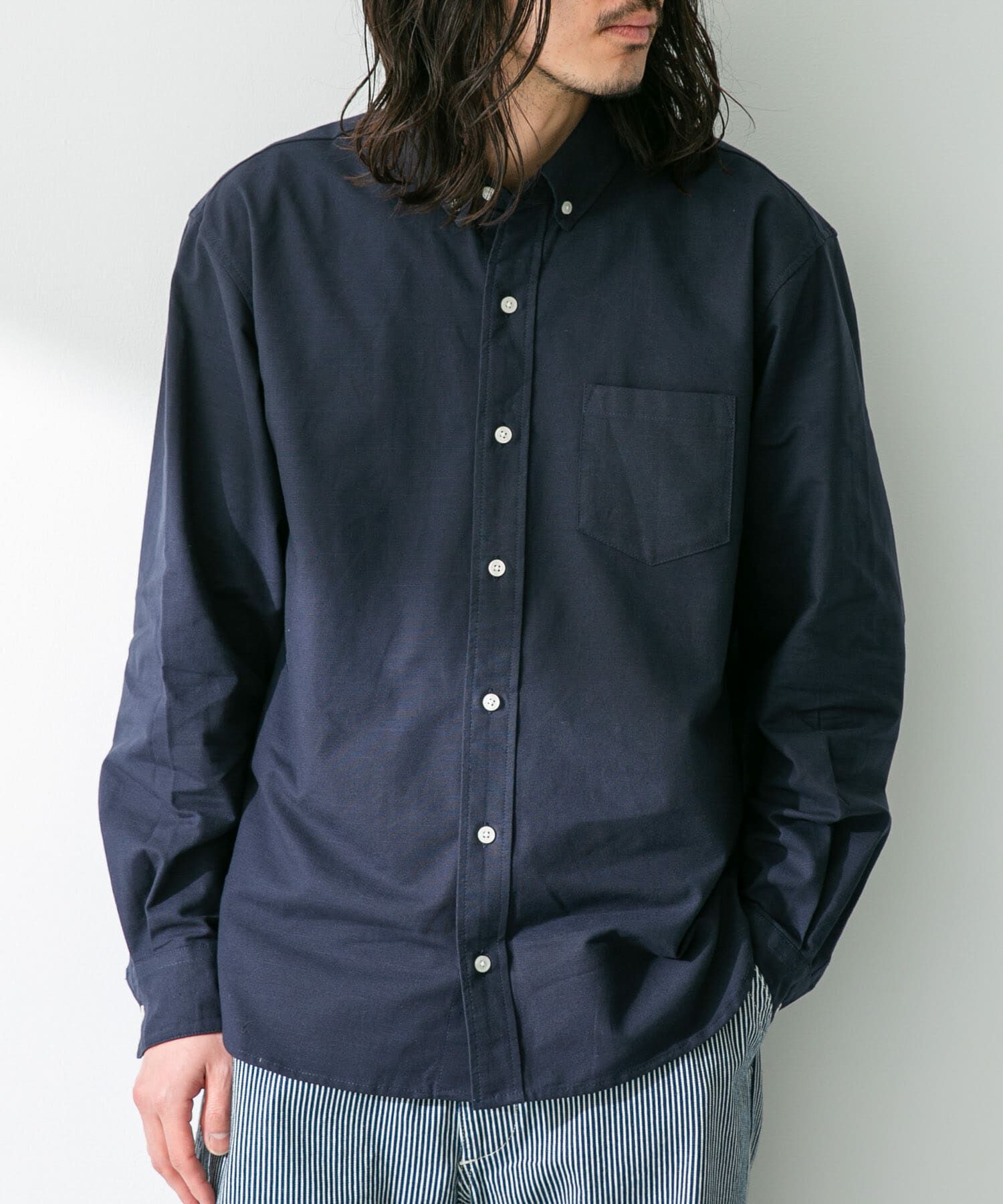 Sonny Label 「抗菌オックスボタンダウン長袖シャツ」|シャツ・ブラウス|