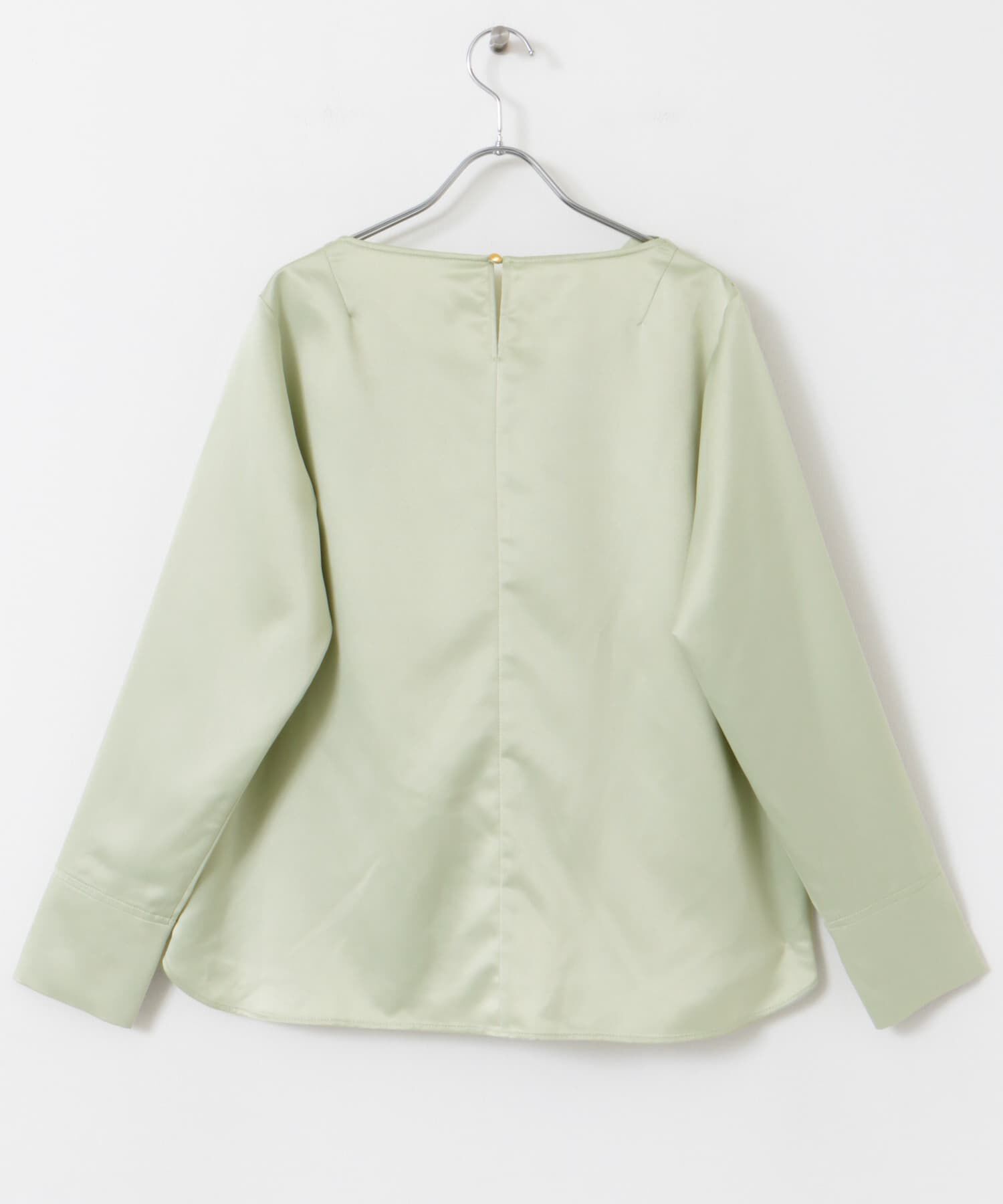 URBAN RESEARCH ROSSO「ドレープネックサテンブラウス」|シャツ・ブラウス|