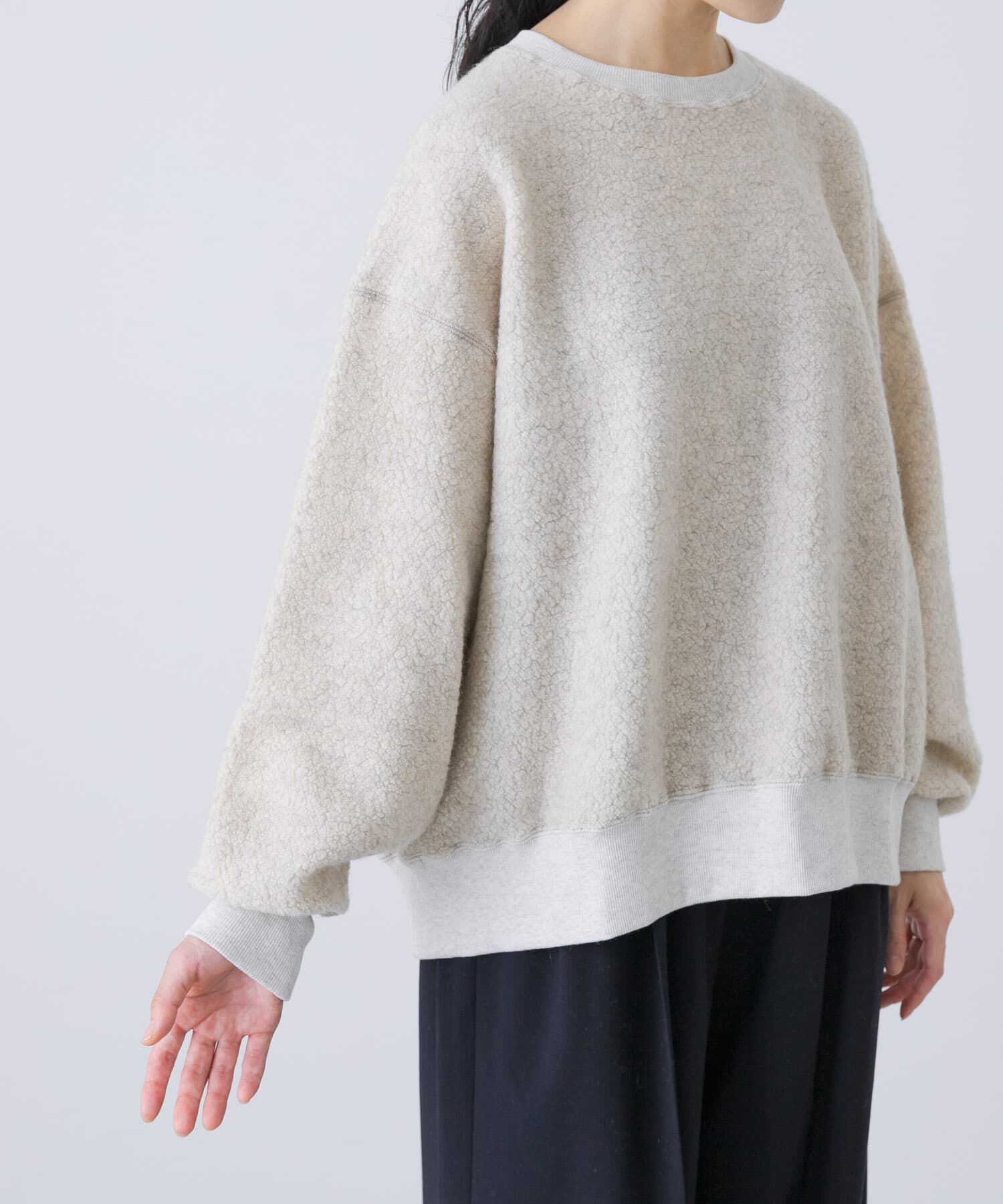 かぐれ 24AW ウールボアプルオーバー ベージュ ウールボアプルオーバー（かぐれ）｜ルミネのファッション通販