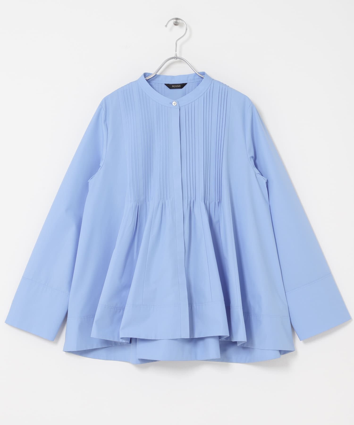 URBAN RESEARCH ROSSO「フレアシルエットピンタックブラウス」|シャツ・ブラウス|ブルー