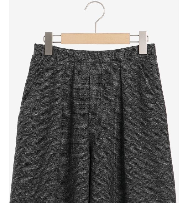 le.coeur blanc「ツイードライクワイドクロップドパンツ」|スラックス|