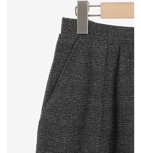 le.coeur blanc「ツイードライクワイドクロップドパンツ」|スラックス|