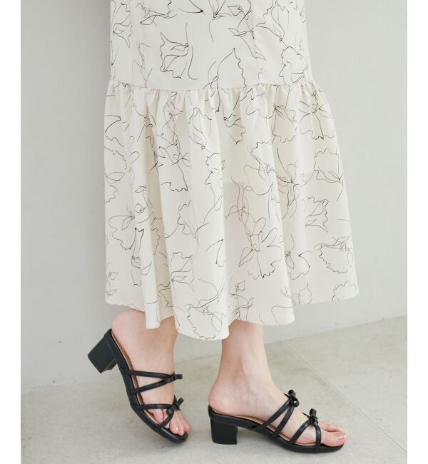  「◇ダブルリボンサンダル」|サンダル|