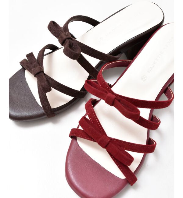  「◇ダブルリボンサンダル」|サンダル|
