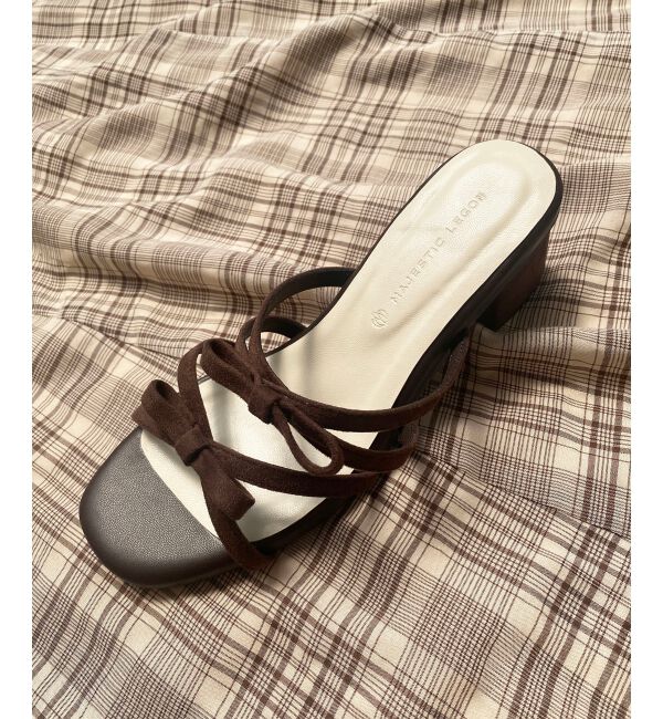  「◇ダブルリボンサンダル」|サンダル|