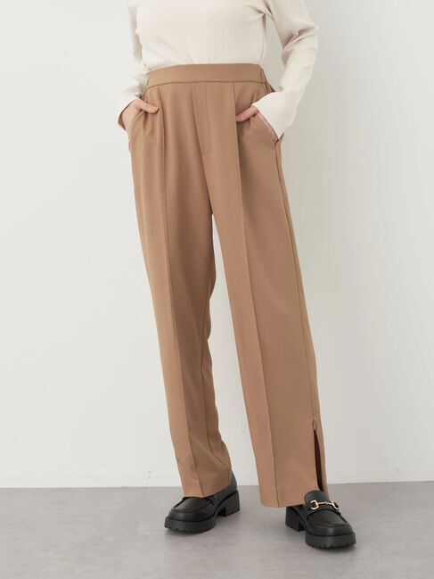 earth music&ecology「2wayピンタックテーパードパンツ」|その他|Beige